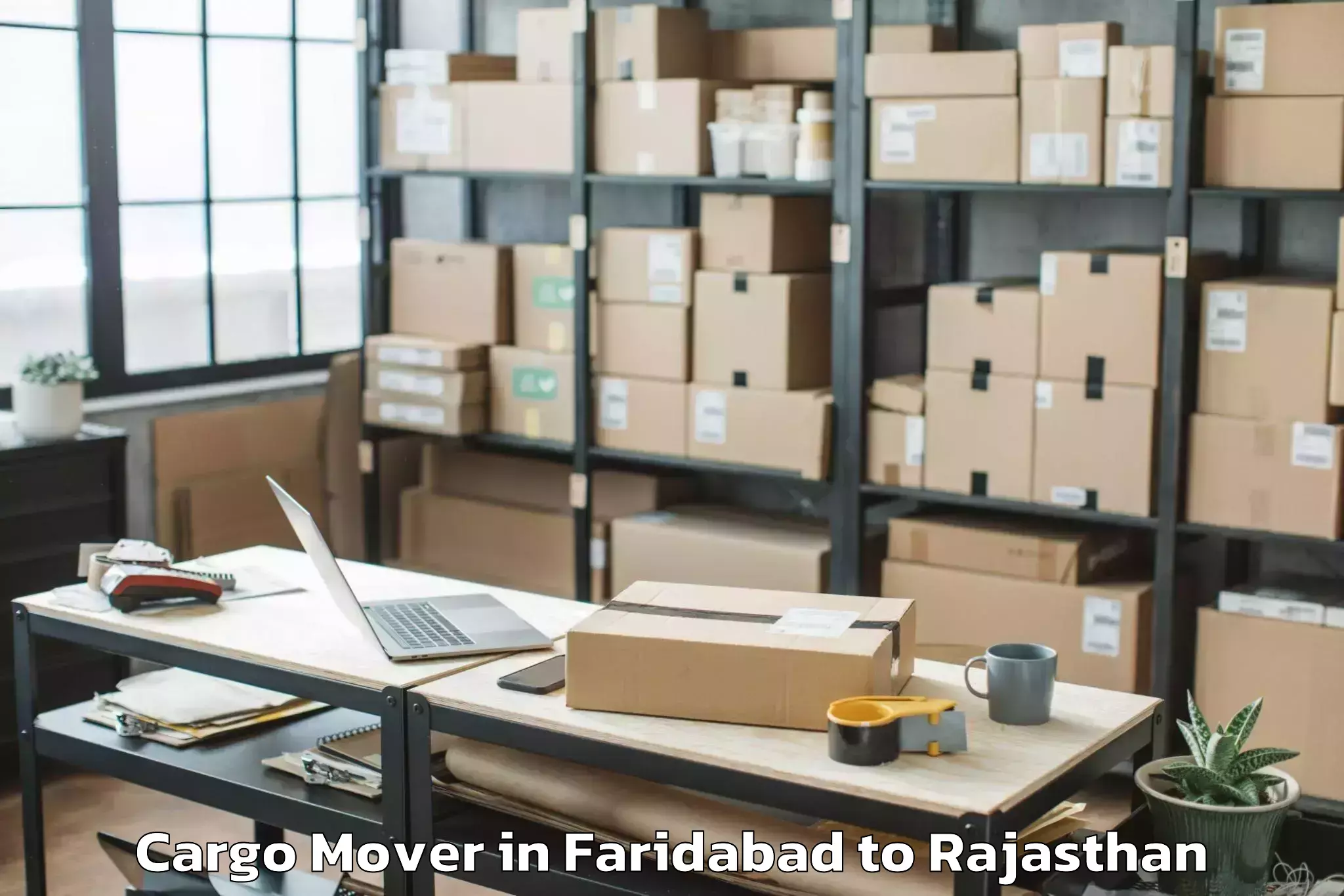 Leading Faridabad to Siwana Cargo Mover Provider